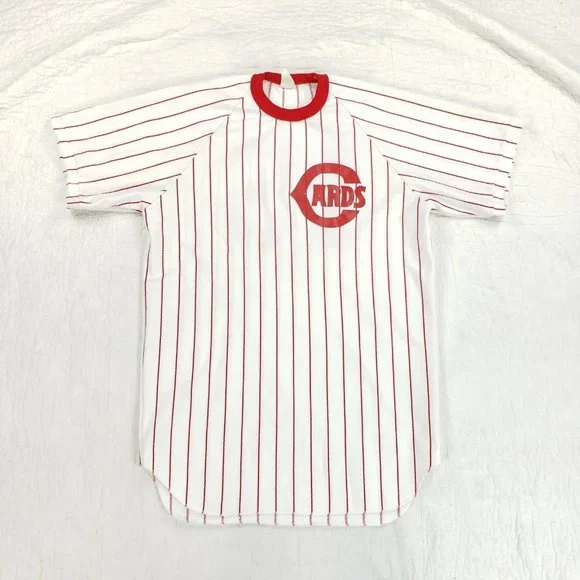 Vtg 60s St Louis Cardinals McCarver USA Made Jersey Southern Athletic Pinstripe - Picture 2 of 9